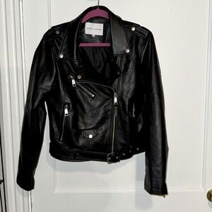 Rebecca Minkoff Vegan Motorcycle Jacket NWOT Size Large
